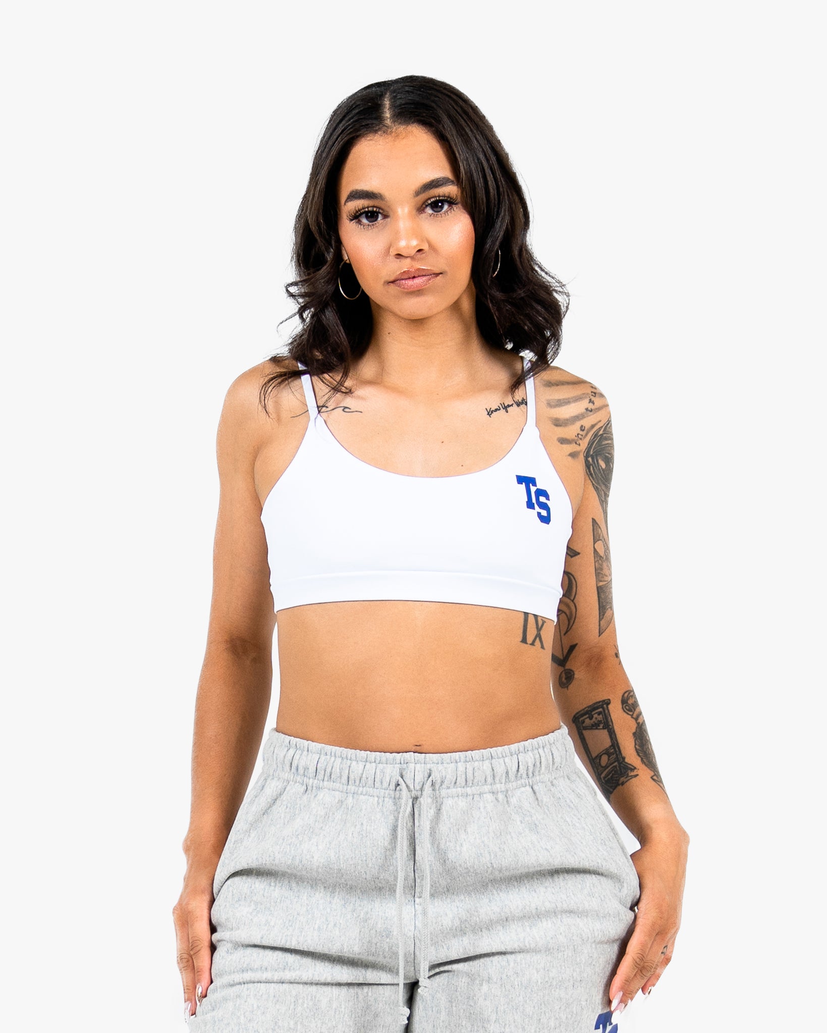 WKND Everyday Bra - White w/ Royal